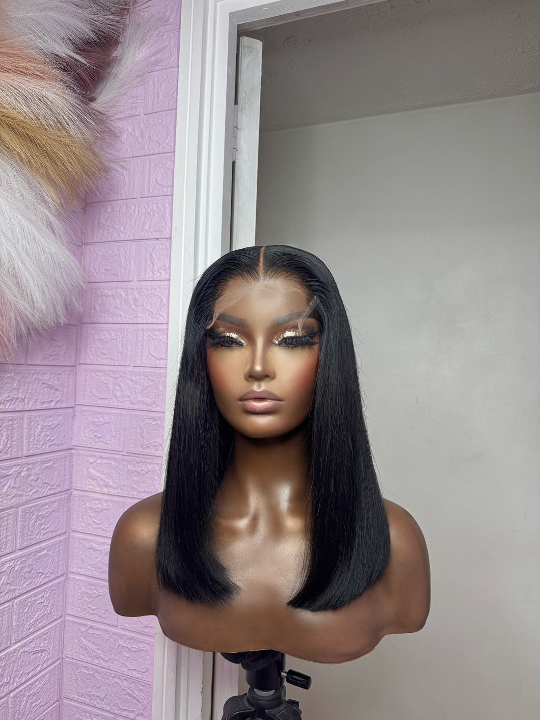 Noelle 5x5 Glueless jet black long bob